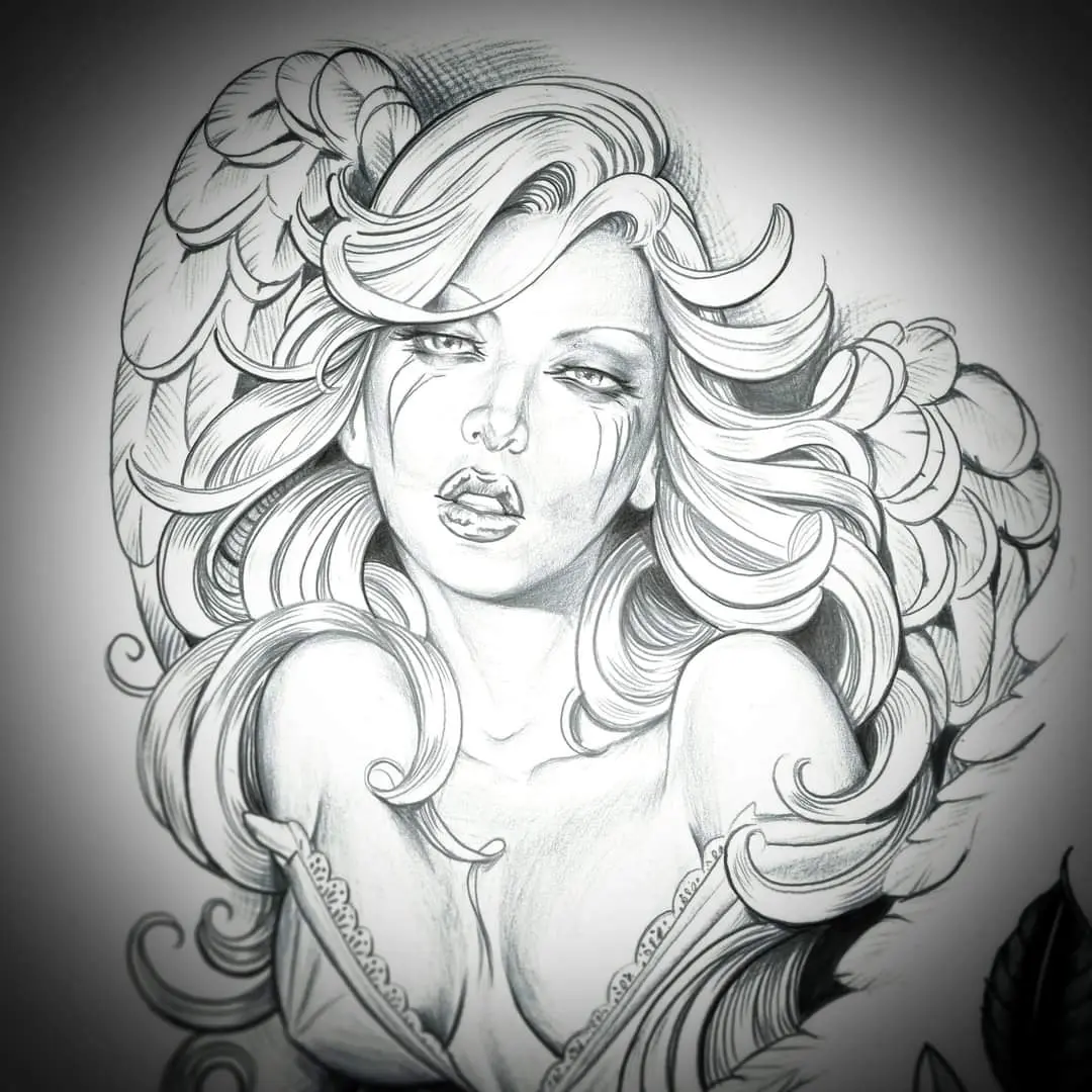 Wat is een Angel of Engel tattoo , ontwerp en betekenis