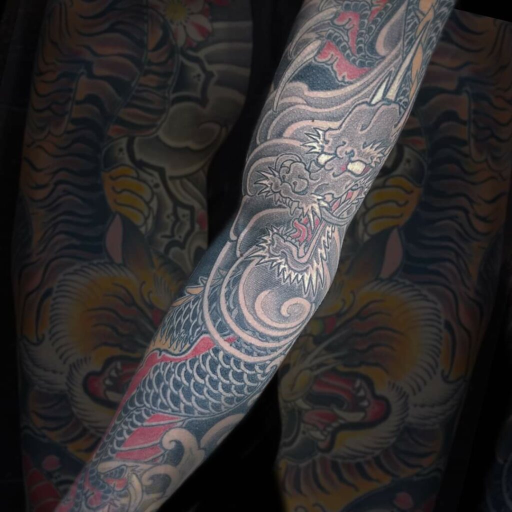japanse draak sleeve