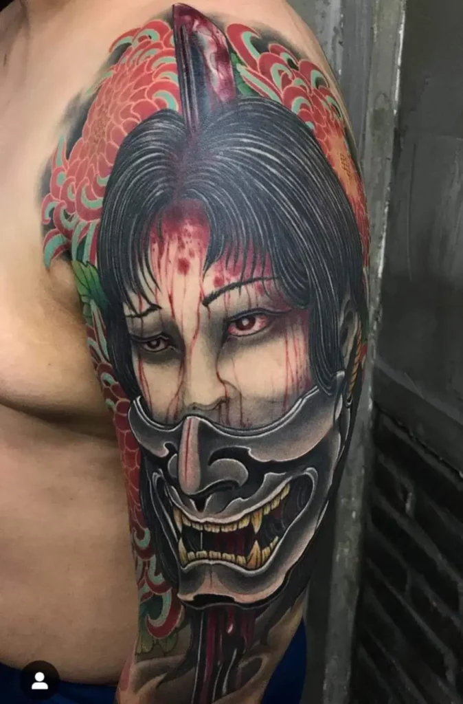 Japanse tattoo Namakubi sen irezumi