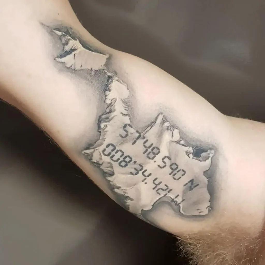 Landschap scenery tattoos eiland