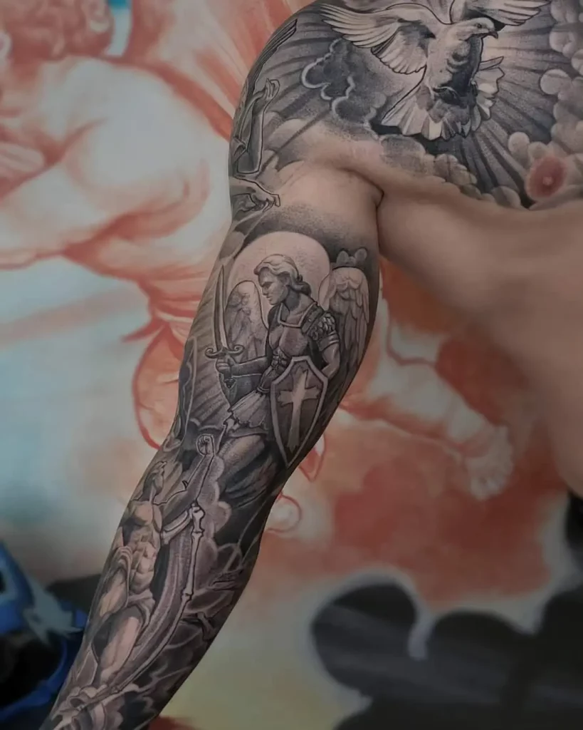 saint michael tattoo