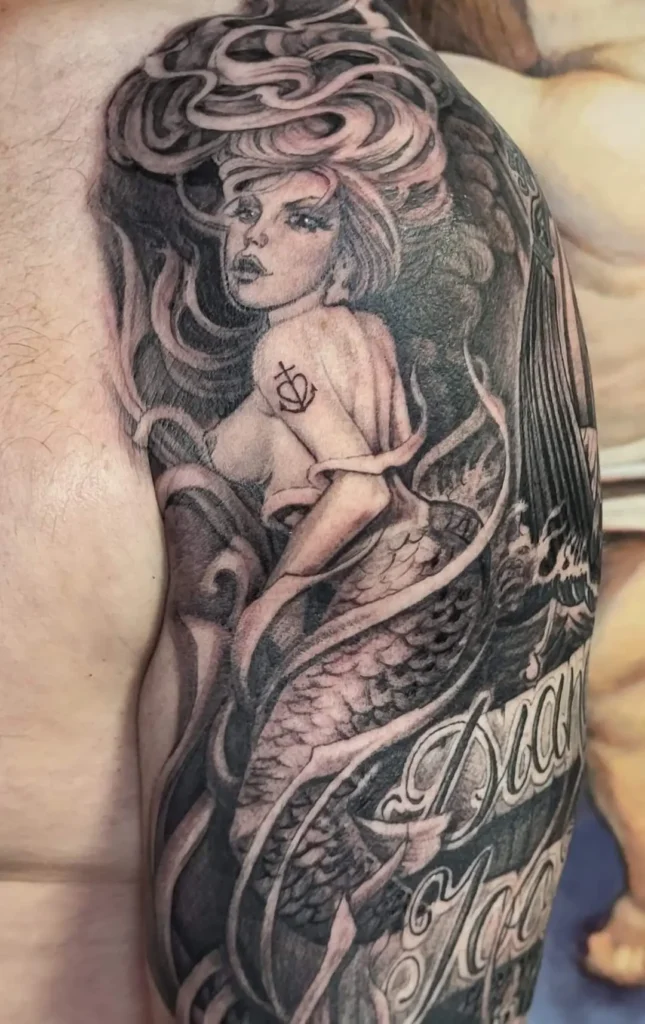 mermaid zeemeermin tattoo